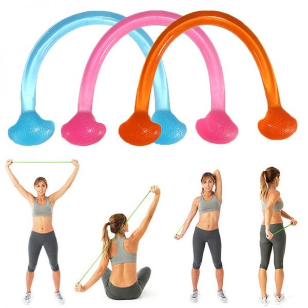 1PCS Silicone Fitness Yoga Pull Rope Chest Expander Silicone Resistance Bands Fitness Elastic Stretch Resistance Bands Pull Rope - Image 5