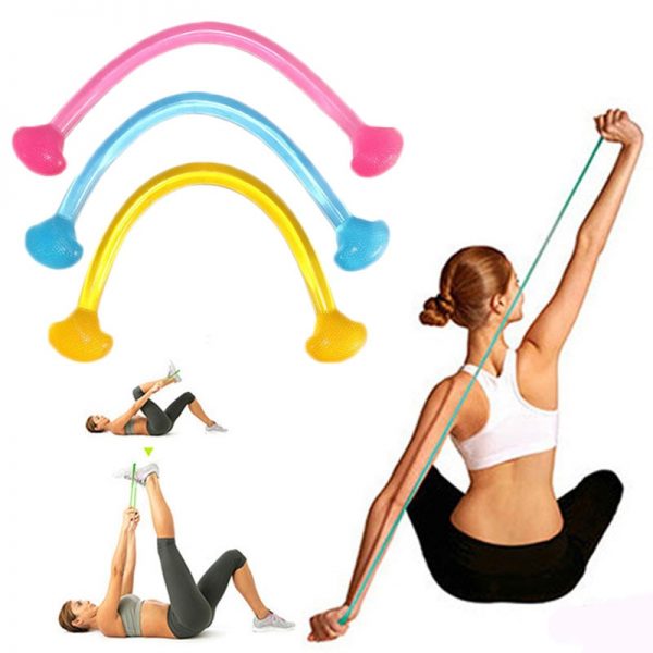 1PCS Silicone Fitness Yoga Pull Rope Chest Expander Silicone Resistance Bands Fitness Elastic Stretch Resistance Bands Pull Rope