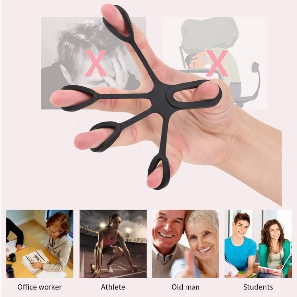 1Pcs Silicone Hand Expander Finger Gripper Stretcher Trainer Strength Resistance Bands Hand Grip Yoga Wrist Exercise Fitness - Image 6