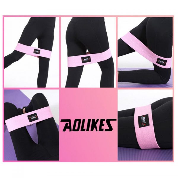 AOLIKES Unisex Booty Band Hip Circle Loop Resistance Band Workout Exercise for Legs Thigh Glute Butt Squat Bands Non-slip Design - Image 6