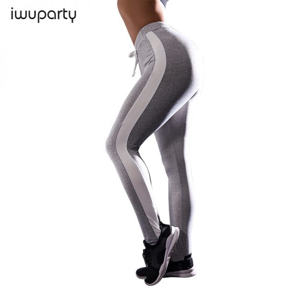 Compression Booty Women Workout Yoga Leggings Sport High Waist Gym Fitness Pants Push up Athletic Running Tights Striped Legins - Image 3