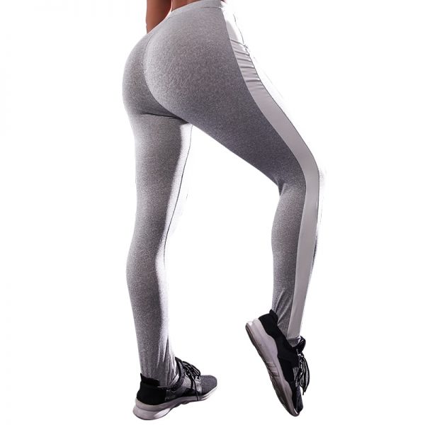 Compression Booty Women Workout Yoga Leggings Sport High Waist Gym Fitness Pants Push up Athletic Running Tights Striped Legins - Image 4