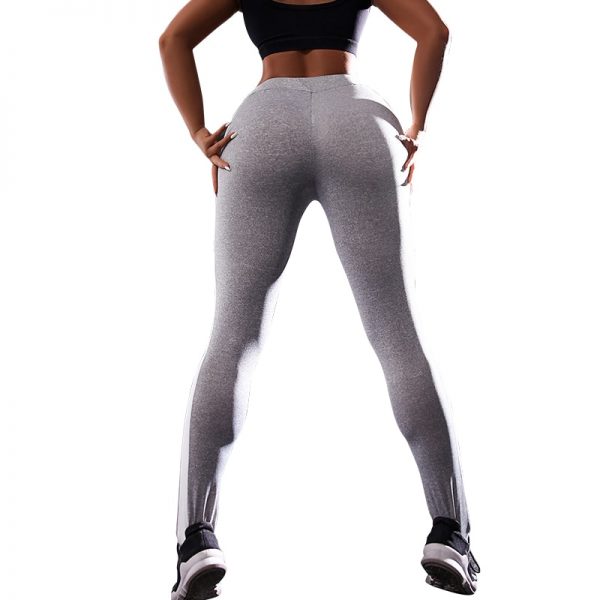 Compression Booty Women Workout Yoga Leggings Sport High Waist Gym Fitness Pants Push up Athletic Running Tights Striped Legins - Image 5