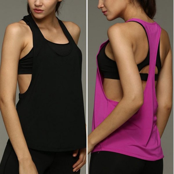 Female Sport Top Jersey Woman T-shirt Crop Top Yoga Gym Fitness Sport Sleeveless Vest Singlet Running Training Clothes for Women - Image 6