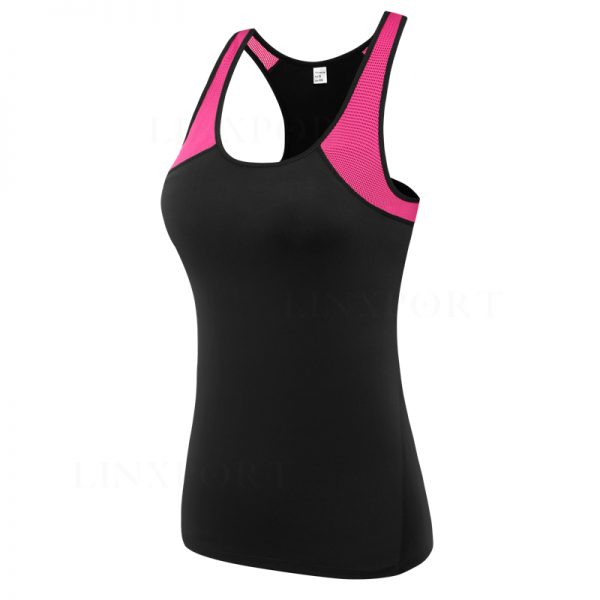 Female Sport Tops Sleeveless Yoga Shirt Exercise Workout Sports T-Shirts Women Running Singlets Sexy Gym Clothing Running Tights - Image 2