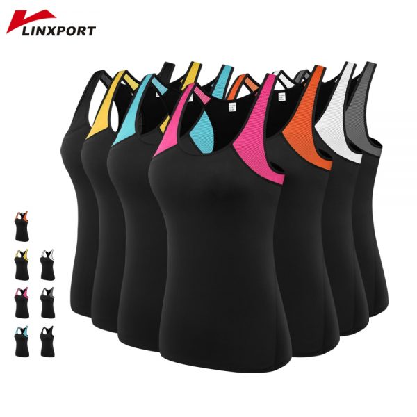 Female Sport Tops Sleeveless Yoga Shirt Exercise Workout Sports T-Shirts Women Running Singlets Sexy Gym Clothing Running Tights