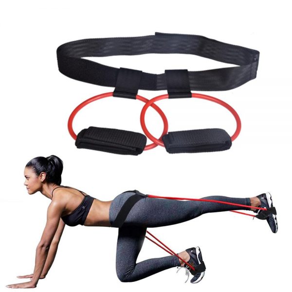 Fitness Booty Bands Set Resistance Bands for Butt Legs Muscle Training Adjust Waist Belt Elastic Bands Pedal Exerciser Workout