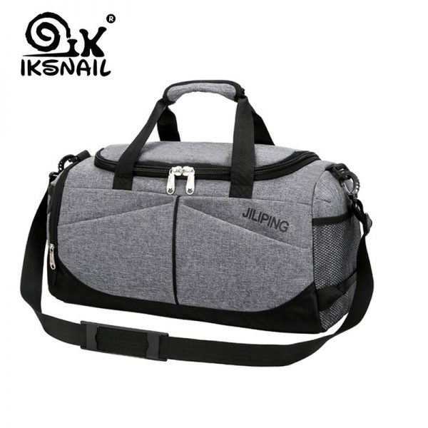 IKSNAIL Waterproof Men's Sports Gym Bag Women Travel Handbag Large Outdoor Tote Luggage Yoga For Fitness Shoulder Duffle Bags