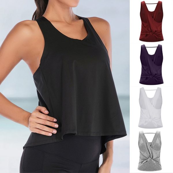 LOOZYKIT Gym Fitness Women Yoga Sports Shirt Sleeveless Yoga Top Running Shirt Tank Tops Training Waistcoat Running Sportwear