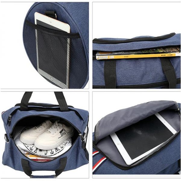 Limited Top Canvas Training Gym Shoulder Bag Men's or Women's Sports Yoga Handbag Waterproof Travel Duffel Tote Durable Crossbody Bag - Image 5