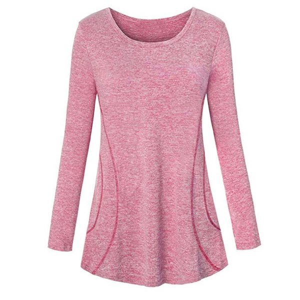 Long sleeve Yoga Top sport top Sports Tops Gym Women Fitness T Shirt Gym Tops Sport Wear Deporte Mujer Sport Shirt Women - Image 2