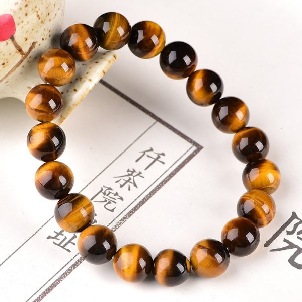 Minimalist Natural Stone Beads Tiger Eye Bracelet 4 Size Beaded Mens Buddha Braclet For Male Yoga Handmade Jewelry Homme Bijoux - Image 2