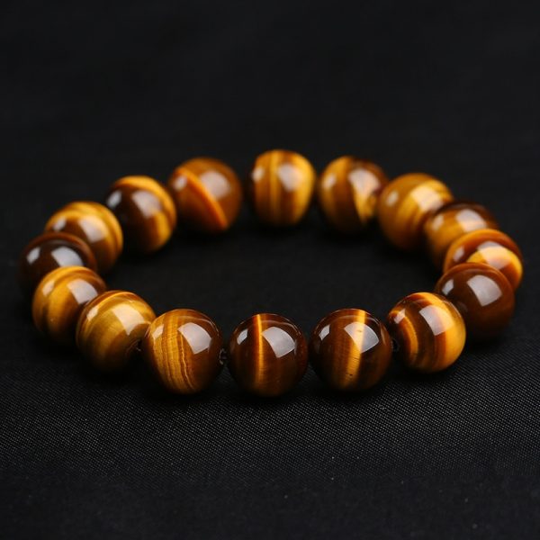 Minimalist Natural Stone Beads Tiger Eye Bracelet 4 Size Beaded Mens Buddha Braclet For Male Yoga Handmade Jewelry Homme Bijoux - Image 3