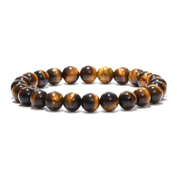 Minimalist Natural Stone Beads Tiger Eye Bracelet 4 Size Beaded Mens Buddha Braclet For Male Yoga Handmade Jewelry Homme Bijoux - Image 5