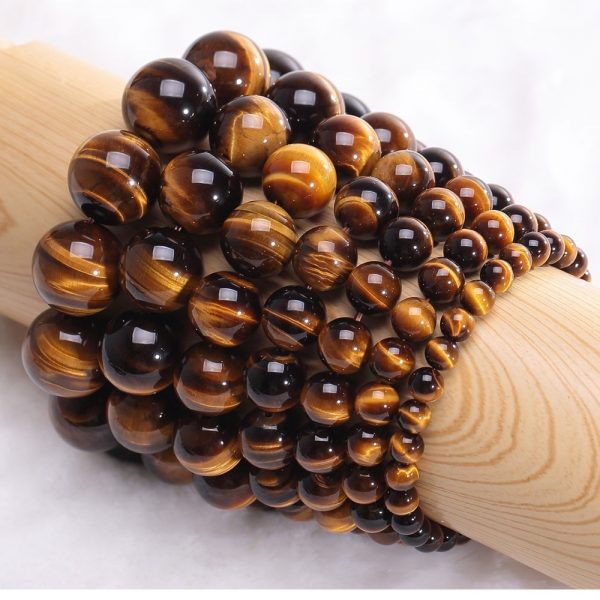 Minimalist Natural Stone Beads Tiger Eye Bracelet 4 Size Beaded Mens Buddha Braclet For Male Yoga Handmade Jewelry Homme Bijoux