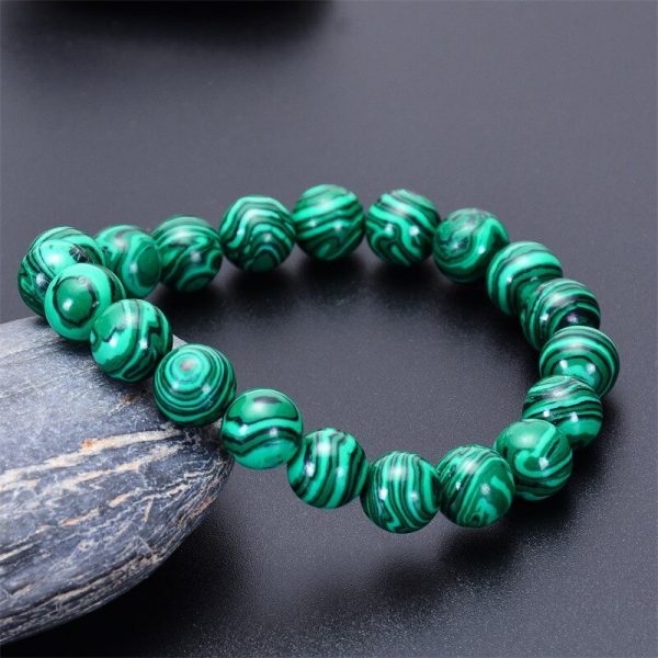 New Fashion Natural Malachite Bracelet for Men Women Natural Stone Bead Charm Bracelets Bangles Yoga Jewelry Gifts - Image 6