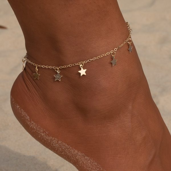 Star Pendant Anklet Foot Chain Summer Yoga Beach Leg Bracelet Charm Anklets Jewelry Gift