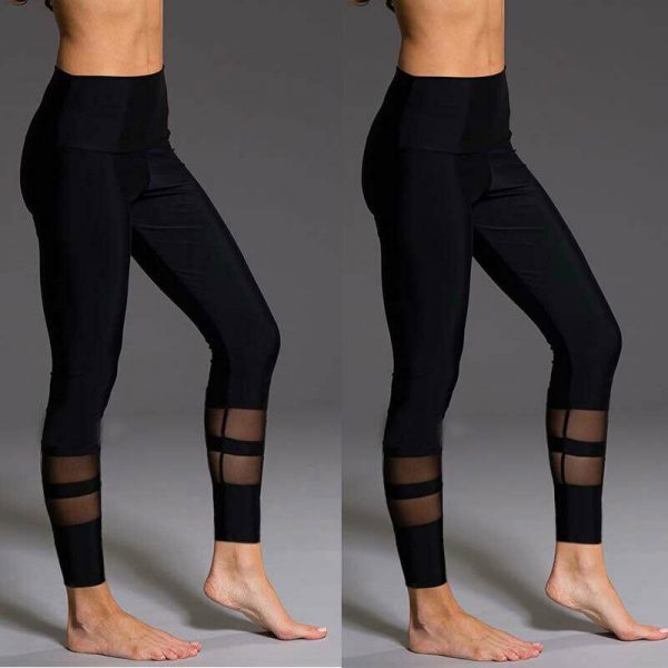 Women Yoga Fitness Leggings Athletic Gym Sports Exercise High Waist Stretch Pants Trousers - Image 2