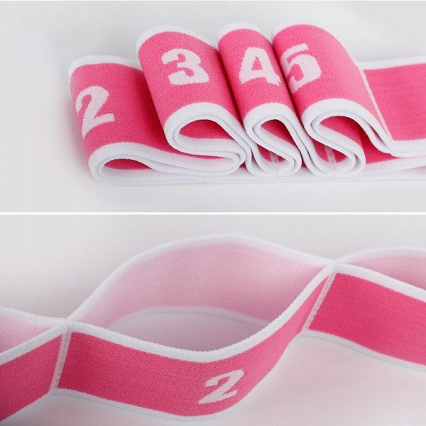 Yoga Pull Strap Belt Polyester Latex Elastic Latin Dance Stretching Band Loop Yoga Pilates GYM Fitness Exercise Resistance Bands - Image 2