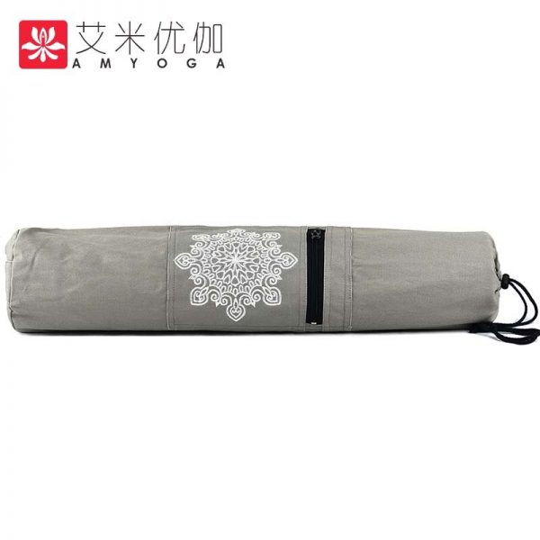 Durable canvas cotton yoga mat bag tote bag easy loading mat free shipping - Image 3