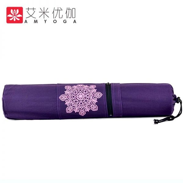 Durable canvas cotton yoga mat bag tote bag easy loading mat free shipping - Image 4