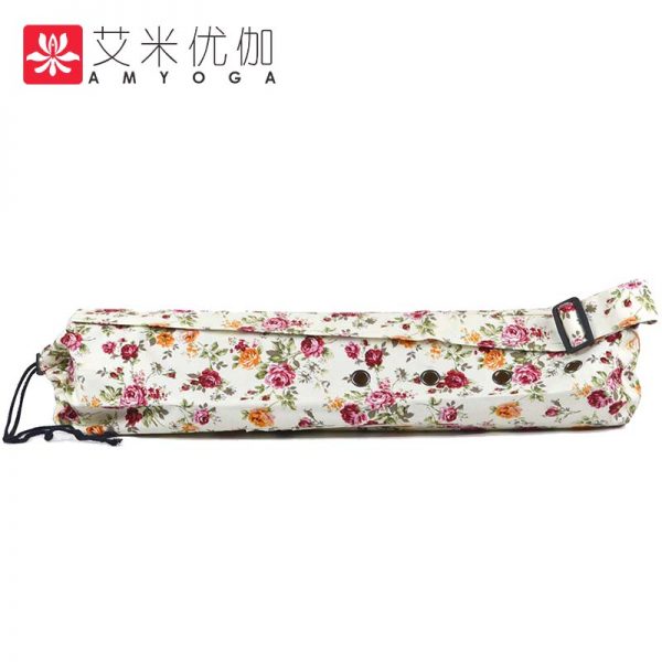 Durable canvas cotton yoga mat bag tote bag easy loading mat free shipping - Image 5